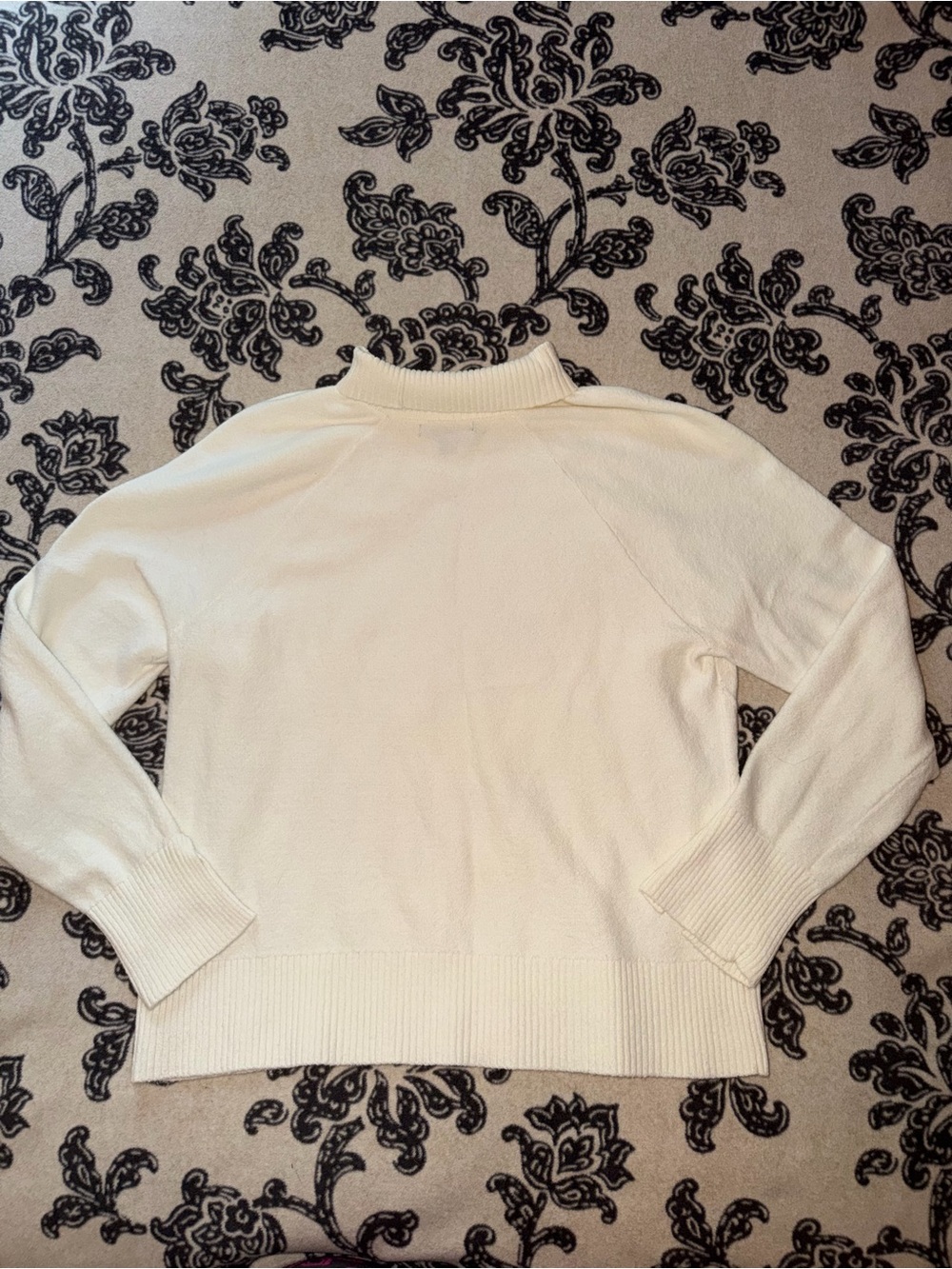 Classic Cream Turtleneck Sweater - Women - Picture 3 of 3